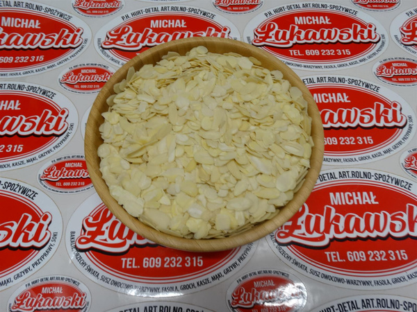 Płatki migdałowe blanszowane 0,7-0,9mm 500g