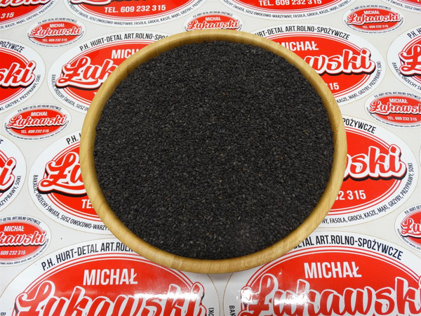 Sezam czarny łuskany 1 kg, jakość premium