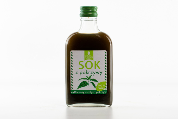 Sok z pokrzywy 200ml, naturalny 100% bez dodatków