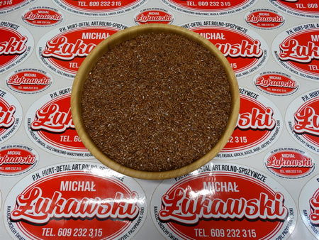 Siemię lniane brązowe 1 kg, ziarno lnu