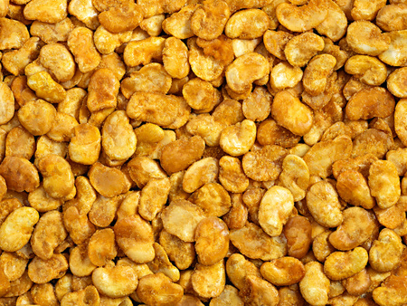 Bób prażony chipsy o smaku miód z musztardą 500g