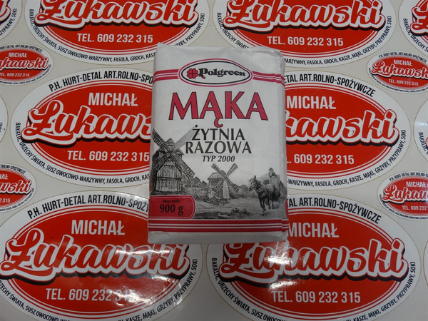 Mąka żytnia razowa typ 2000 10 sztuk x 900g