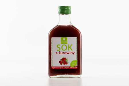 Sok z żurawiny 200ml, naturalny 100% bez dodatków
