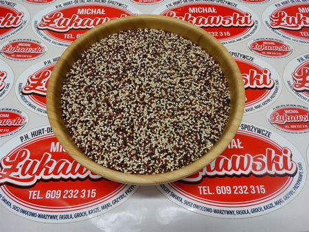 Komosa ryżowa kolorowa 25 kg, quinoa, nasiona komosy, trójkolorowa - duże opakowanie