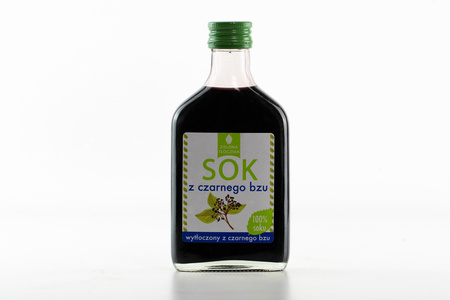 Sok z czarnego bzu 200 ml, naturalny 100% bez dodatków, zielona tłocznia