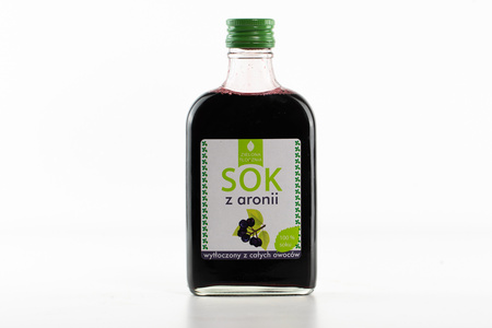 Sok z aronii 200 ml, naturalny 100% bez dodatków, zielona tłocznia