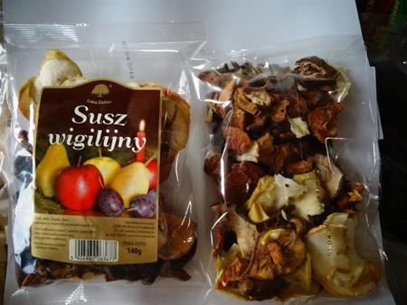 Wigilijna, świąteczna mieszanka owoców wędzonych 200g - tacka