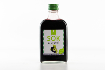 Sok z aronii 12 sztuk x 200 ml, naturalny 100% bez dodatków, zielona tłocznia