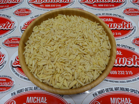 Słupki migdałowe 200g, migdały krojone