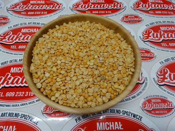 Groch łuskany 500g - łuszczony, żółty, połówki