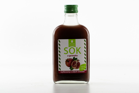 Sok z owoców granatu 200ml, naturalny 100% bez dodatków, zielona tłocznia