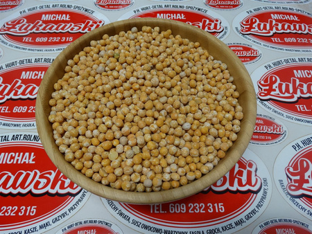 Groch obłuskany 1 kg - obłuszczony, żółty, cały